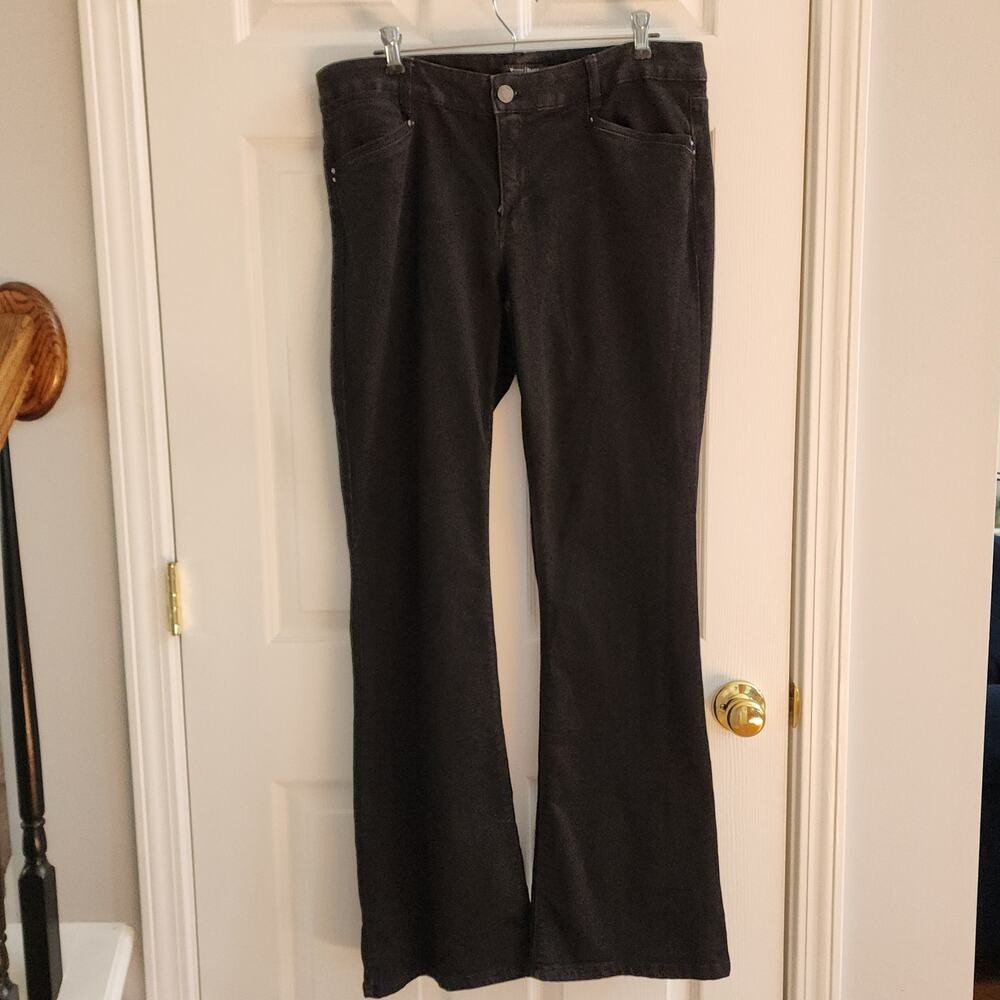 WHBM Black Skinny Flare Contour Jeans Sz 12R